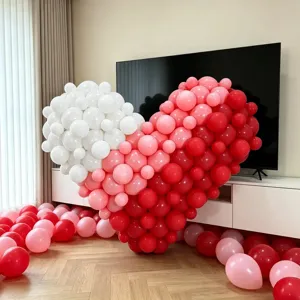 3D heart balloon arch kit for birthday wedding party romantic decoration set up