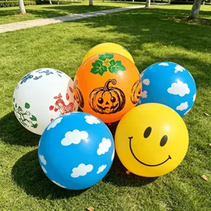 Riesige 36-Zoll-Ballons mit Druck, dicke, explosionssichere Rasenspielzeug-Partydeko.