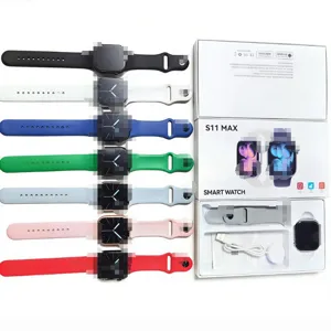Minimalist Square Touch Screen Smart Watch Silicone Strap Pedometer Heart Rate Monitor Fitness Tracker Unisex Smartwatch