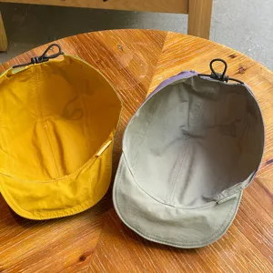 Children quick dry reversible baseball cap with adjustable cord soft brim summer hat