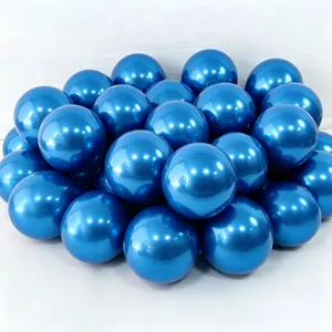 Metallic blue balloons bulk set for birthday party decorations and festive event supplies.