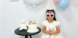 Birthday party decoration set with balloons cake topper cute glasses for kids celebration
