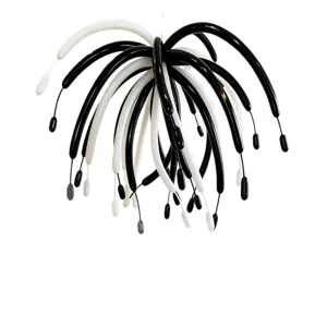 Black and white long hanging balloon decoration for party, festival and indoor home decor.