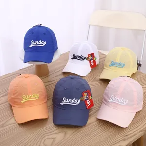 Breathable quick-dry baseball cap with embroidered letters for summer outdoor sun protection.