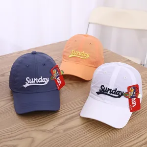 Breathable quick-dry baseball cap with embroidered letters, perfect for summer outdoor use.
