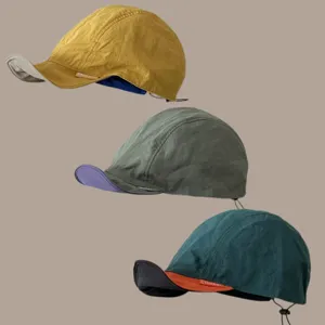 Kids Summer Quick Drying Reversible Foldable Soft Brim Lightweight Breathable Baseball Cap Unisex Baby Peak Cap