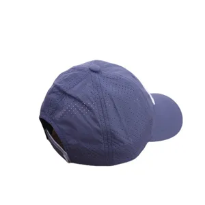 Breathable perforated quick-dry baseball cap for men, summer outdoor sports sun hat.