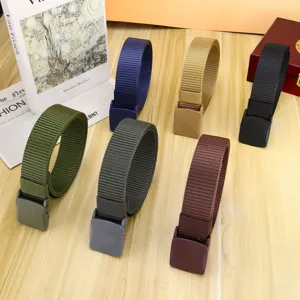Herren Nylon Taktischer Gürtel Mit Plastikschnalle Strapazierfähiger Gurtband Taillengürtel Für Outdoor Casual Militär Training Zubehör