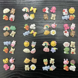 3D resin cute cartoon cabochons DIY stickers for phone case water bottle decoration