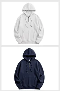 Men's waffle knit quarter zip hoodie casual long sleeve pullover sweatshirt with pocket.