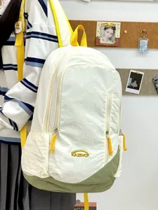 Mochila informal coreana para mujer viaje ligero vintage bolso escolar de moda