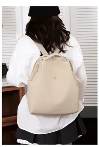 Korean style lightweight nylon backpack for women casual travel large capacity rucksack