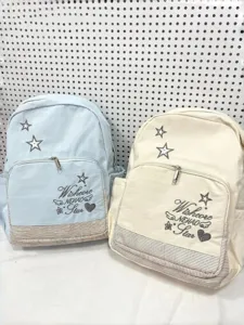 Zaino per la scuola da ragazza in stile coreano carino casual semplice stella grande capacità