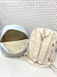 Stile coreano grande capacità zaino scuola studente casual vista principale anteriore e posteriore