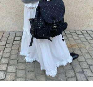 Korean style star pattern backpack college casual daily versatile lightweight bag