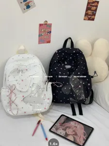 Zaino casual stile giapponese grazioso stampa stella grande capacità borsa per studenti
