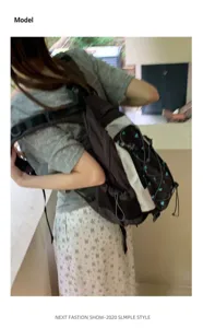 Stylish outdoor backpack with multi-pocket design, perfect for daily commute and travel.