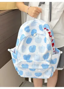 Zaino con motivo di frutta in stile coreano per studenti grande capacità borsa casual