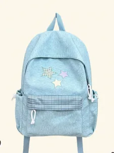 Sac à dos étudiant style coréen mignon étoiles grande capacité léger sac d'école tendance