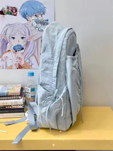 Korean style cute ruffled lightweight backpack casual large capacity school bags