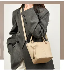 Vrouwen Retro Emmer Handtas Casual Mode Chique Schouder Crossbody Tas Herfst Stijl
