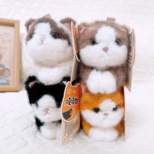 Peluche gatti magnetici giocattoli morbidi carini calamite da frigo quattro posture