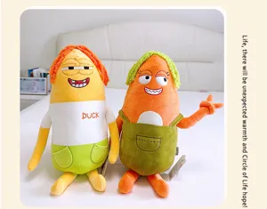 Set di bambole di peluche di famiglia stravaganti carine morbido farcito divertenti.