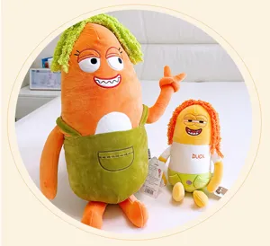 Simpatico peluche carota coppia morbida bambola divertente design carino regalo perfetto