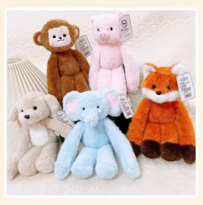 Long arm lazy style plush magnetic dolls set, cute animal stuffed toys for gifts and bedroom decor.