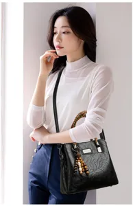 Elegante vrouwen vintage PU leer handtas schouder crossbody tas met gevlochten handvat.
