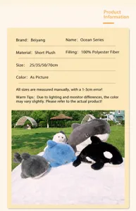 Ocean series cute plush toy shark pillow soft stuffed animal gift for kids and adults