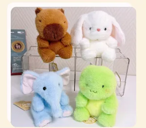 Cute plush animal toys set, mini doll desktop decoration for wonderful birthday gift.