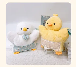 Cute cartoon animal plush pillow detail view, soft cushion toy for home and office decor.