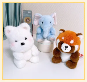 Cute mini plush toy desktop decoration, soft stuffed animal doll set for gift.
