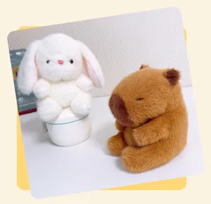 Cute plush toy desktop ornament soft stuffed animal doll birthday gift for girls and kids.