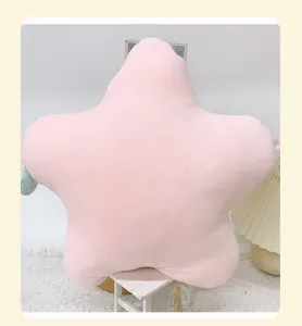 Cuscino di peluche a forma di stella rosa morbido divano camera da letto bella regalo
