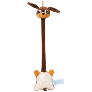 Funny long neck plush animal toy cute stuffed doll quirky bean bag plushie main view