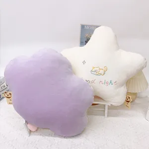 Graziosi cuscini di peluche a stella e nuvola, morbido cuscino decorativo per divano e regali.