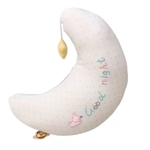 Carino cuscino in peluche a forma di mezzaluna morbida bambola sonno divano regalo decorazione.