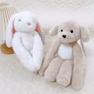 Cute long-arm plush bunny and dog soft toys, perfect for soothing sleeping gifts and kids.