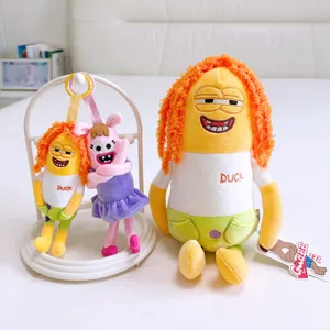 Simpatico peluche morbido bambola di famiglia divertente ciondolo regalo per bambino