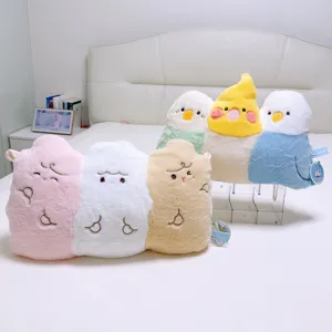 Cute conjoined bird animal plush pillow soft sleeping cushion for dorm room cozy home decor gift