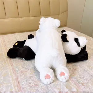 Cute plush polar bear pillow soft stuffed animal toy cute panda doll bed sleeping gift