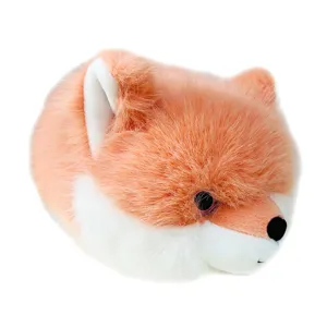 Borsa a tracolla in peluche di animale arancione bianco morbido carino peluche giocattolo regalo