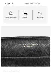 Genuine leather women crossbody bag top layer cowhide small square bag black fashion