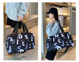 Grand sac de voyage de sport fourre-tout fitness femme leger bagage pour week-end voyage