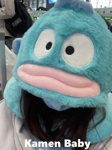 Cute cartoon plush U-shaped travel neck pillow soft plushie animal support for flight office