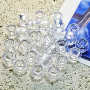 12mm acrylic transparent large hole round beads bulk barrel beads DIY handmade phone chain keychain