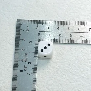 10mm acrylic blank dice white mini craft dice diy jewelry making accessories parts 1pc