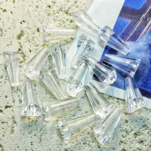 Transparent Acrylic Pagoda Beads Imitation Crystal Craft Accessories For DIY Jewelry Making And Crafting